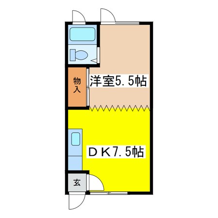 コーポ翠の物件間取画像